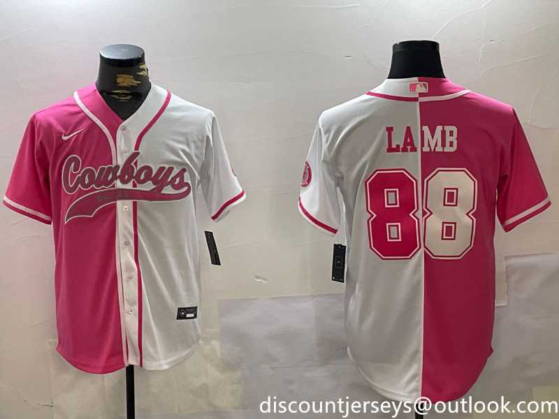 Men%27s Dallas Cowboys #88 CeeDee Lamb 2024 Arctic white red Stitched Baseball Jersey->dallas cowboys->NFL Jersey